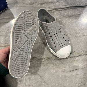 Native Gray Perforated Slip-On Shoes